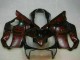 2004-2007 Honda CBR600 F4i Motorcycle Fairings - Glossy Black Red Flame Canada
