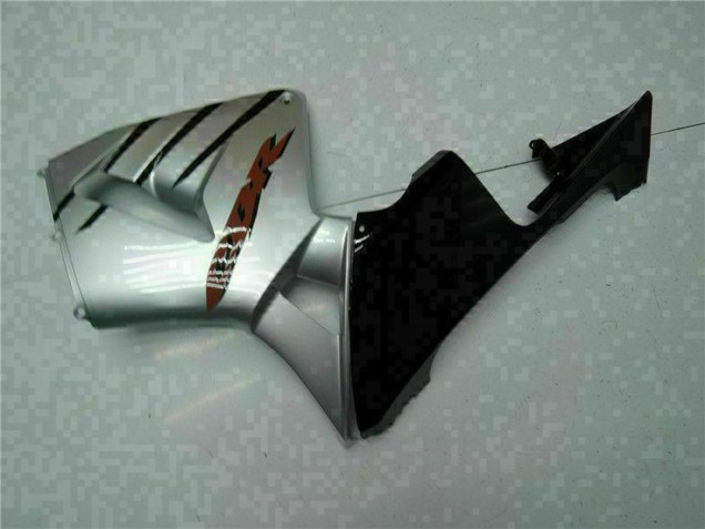 2005-2006 Honda CBR600RR Motorcycle Fairings - Glossy Black Silver Canada