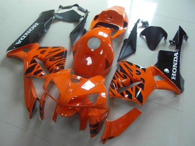 Purchase 2005-2006 Honda CBR600RR Motorcycle Fairings - Orange Black Flame Canada