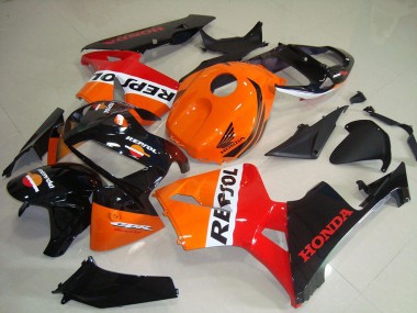Purchase 2005-2006 Honda CBR600RR Motorcycle Fairing Kits - Orange White Red Glossy Black Repsol Canada