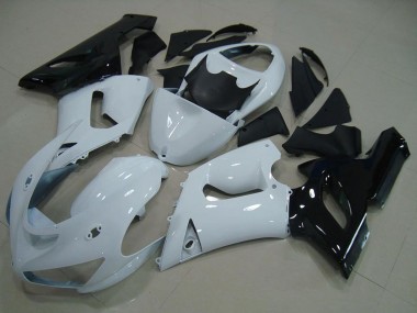 Purchase 2005-2006 Kawasaki ZX6R Motorcycle Fairing - White Black Canada