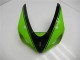 2005-2006 Kawasaki ZX6R Motorcycle Fairing - Green Glossy Black Canada