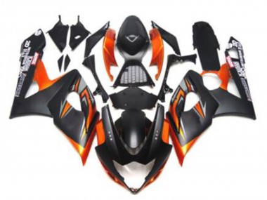 Purchase 2005-2006 Suzuki GSXR 1000 Motorcycle Fairings - Glossy Black Matte Black Black Orange Canada