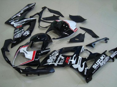 Purchase 2005-2006 Suzuki GSXR 1000 Motorcycle Fairings - Glossy Black White Red Relentless Canada