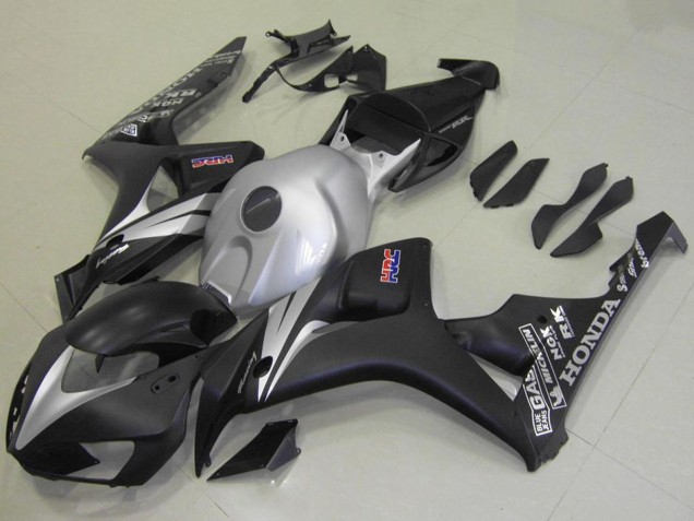 2006-2007 Honda CBR1000RR Motorcycle Fairing Kits - Silver Matte Black Canada