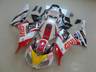 Purchase 2006-2007 Honda CBR1000RR Motorcycle Fairings - White Red Yellow Glossy Black Givi HRC Canada