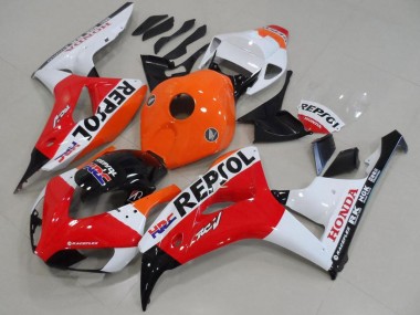 Purchase 2006-2007 Honda CBR1000RR Motorcycle Fairing - Orange White Red Glossy Black Repsol HRC Canada