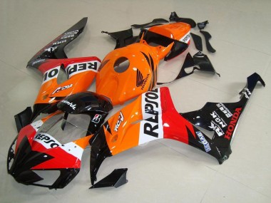 Purchase 2006-2007 Honda CBR1000RR Motorcycle Fairings - Orange White Red Glossy Black New Repsol Canada