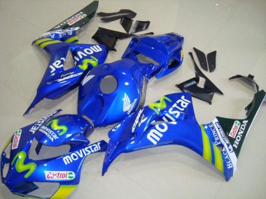 Purchase 2006-2007 Honda CBR1000RR Motorcycle Fairings - Blue Green MoviStar Castrol Canada