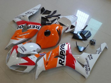 Purchase 2006-2007 Honda CBR1000RR Motorcycle Fairing - Orange White Red Glossy Black Repsol Canada