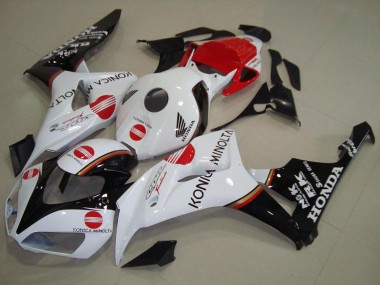 Purchase 2006-2007 Honda CBR1000RR Motorcycle Fairing - White Red Glossy Black Konica Minolta Canada