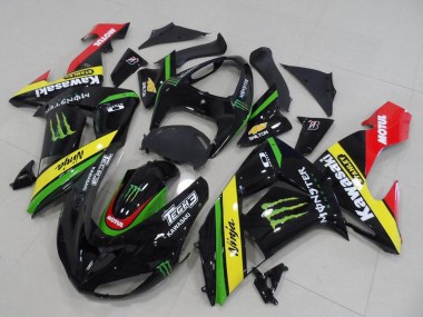 Purchase 2006-2007 Kawasaki ZX10R Motorcycle Fairings - Glossy Black Red Yellow Green Monster Canada