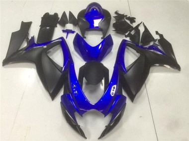 Purchase 2006-2007 Suzuki GSXR 600/750 Motorcycle Fairings - Blue Matte Black Canada