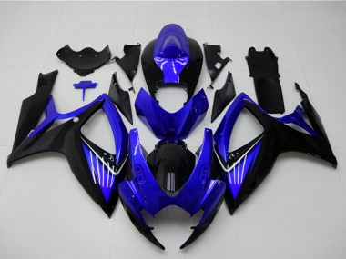 Purchase 2006-2007 Suzuki GSXR 600/750 Motorcycle Fairings - Blue Glossy Black Canada