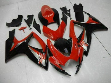 Purchase 2006-2007 Suzuki GSXR 600/750 Motorcycle Fairings - Red Glossy Black Canada