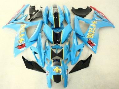 Purchase 2006-2007 Suzuki GSXR 600/750 Motorcycle Fairings - Light Blue Black Yellow Rizla Canada
