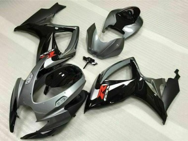 Purchase 2006-2007 Suzuki GSXR 600/750 Motorcycle Fairings - Silver Grey Glossy Black Red Canada