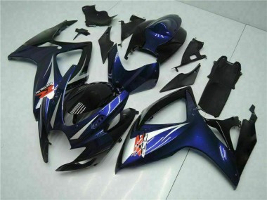 Purchase 2006-2007 Suzuki GSXR 600/750 Motorcycle Fairings - Glossy Black Blue Canada