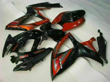 Purchase 2006-2007 Suzuki GSXR 600/750 Motorcycle Fairings - Glossy Black Red Canada