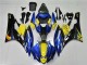 2006-2007 Yamaha YZF R6 Motorcycle Fairings - Blue Yellow Glossy Black Shark Canada