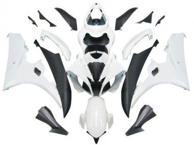 Purchase 2006-2007 Yamaha YZF R6 Motorcycle Fairings - White Matte Black Canada