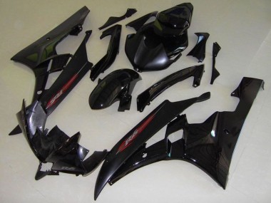 Purchase 2006-2007 Yamaha YZF R6 Motorcycle Fairings - Glossy Black Matte Black Red OEM Style Canada