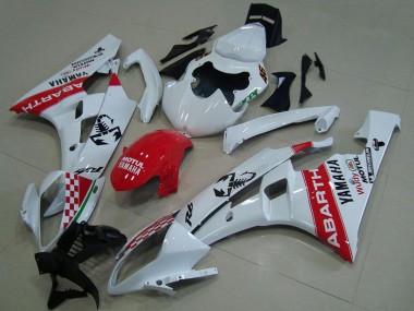 Purchase 2006-2007 Yamaha YZF R6 Motorcycle Fairings - White Red Motul Michelin Abarth Canada