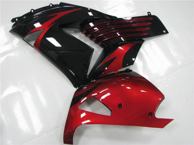 2006-2011 Kawasaki ZX14R ZZR1400 Motorcycle Fairings - Red Black Canada