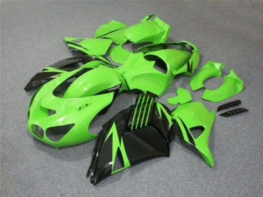 Purchase 2006-2011 Kawasaki ZX14R ZZR1400 Motorcycle Fairing - Green Glossy Black Canada