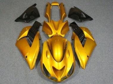 Purchase 2006-2011 Kawasaki ZX14R ZZR1400 Motorcycle Fairings - Gold Glossy Black Canada