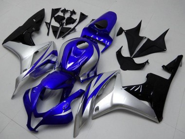 Purchase 2007-2008 Honda CBR600RR Motorcycle Fairings - Silver Blue Glossy Black OEM Style Canada