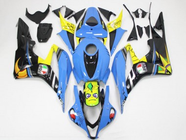 Purchase 2007-2008 Honda CBR600RR Motorcycle Fairings - Light Blue Yellow Glossy Black Shark Canada