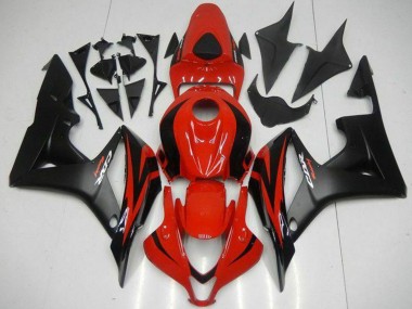 Purchase 2007-2008 Honda CBR600RR Motorcycle Fairings - Red Matte Black with Decals Canada