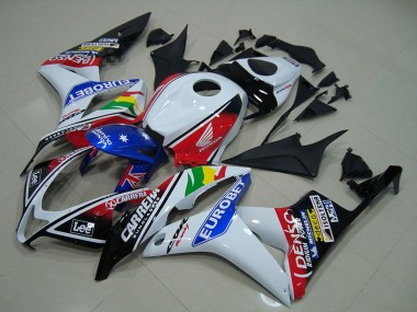 Purchase 2007-2008 Honda CBR600RR Motorcycle Fairings - White Red Blue Glossy Black EuroBet Canada