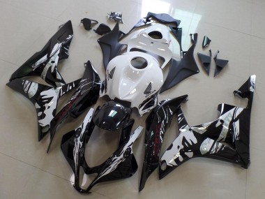 Purchase 2007-2008 Honda CBR600RR Motorcycle Fairings - White Glossy Black Leyla Canada