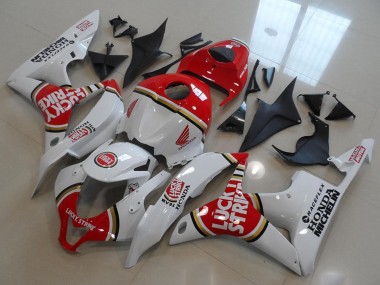 Purchase 2007-2008 Honda CBR600RR Motorcycle Fairings - White Red Lucky Strike Canada