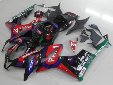 Purchase 2007-2008 Honda CBR600RR Motorcycle Fairings - Glossy Black Red Blue Pata Canada