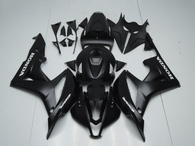 Purchase 2007-2008 Honda CBR600RR Motorcycle Fairings - Matte Black White Decals Canada
