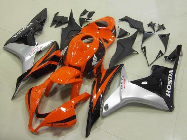 Purchase 2007-2008 Honda CBR600RR Motorcycle Fairing - Silver Orange Glossy Black Canada