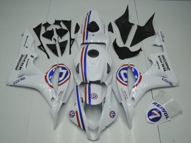 Purchase 2007-2008 Honda CBR600RR Motorcycle Fairings - White Red Blue R Canada