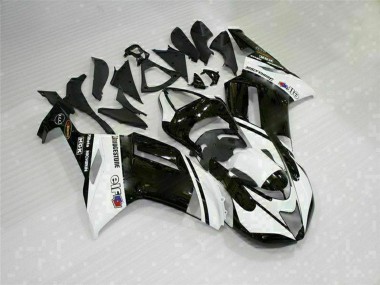 Purchase 2007-2008 Kawasaki ZX6R Motorcycle Fairings - Black White Canada