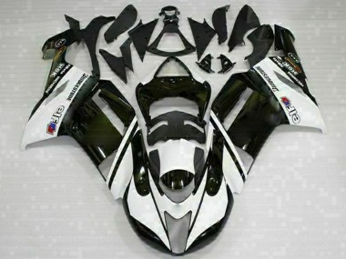 Purchase 2007-2008 Kawasaki ZX6R Motorcycle Fairings - Black White Canada