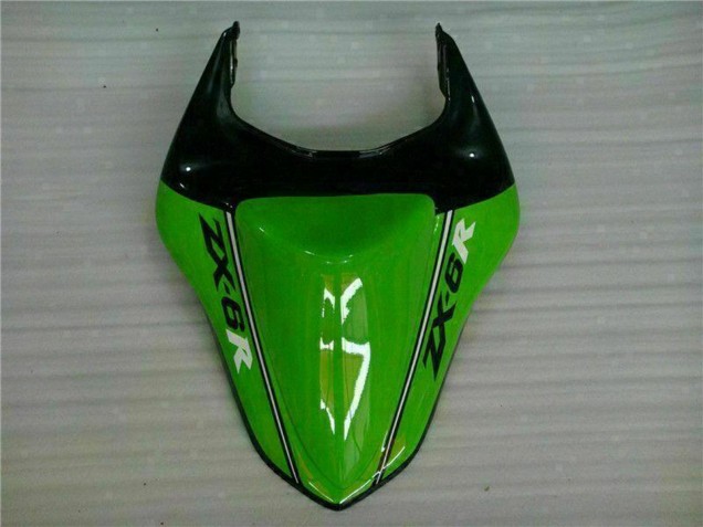 2007-2008 Kawasaki ZX6R Motorcycle Fairings - Green White Ninja Canada