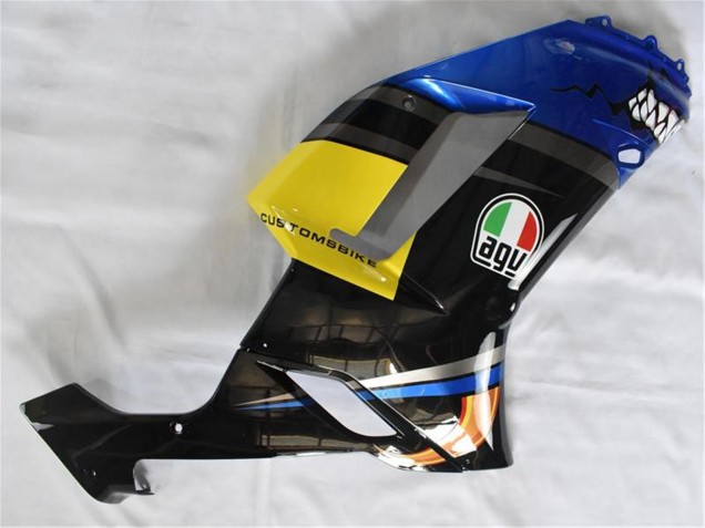 2007-2008 Kawasaki ZX6R Motorcycle Fairings - Blue Shark Canada