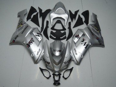 Purchase 2007-2008 Kawasaki ZX6R Motorcycle Fairings - Silver West Canada