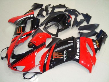 Purchase 2007-2008 Kawasaki ZX6R Motorcycle Fairings - Monster In Red Canada