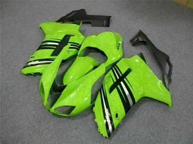 Purchase 2007-2008 Kawasaki ZX6R Motorcycle Fairing Kits - Green Black Canada