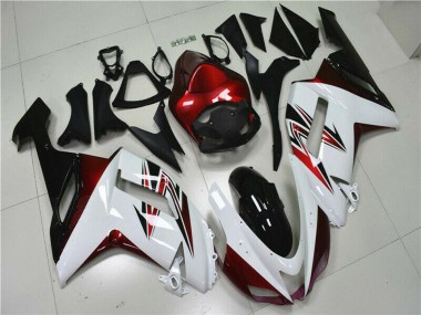Purchase 2007-2008 Kawasaki ZX6R Motorcycle Fairings - White Black Red Canada