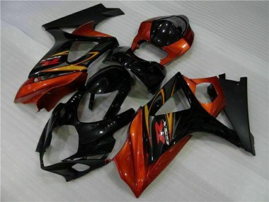 Purchase 2007-2008 Suzuki GSXR 1000 Motorcycle Fairings - Black Orange Canada