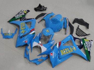 Purchase 2007-2008 Suzuki GSXR 1000 Motorcycle Fairings - Blue White Yellow Black Rizla Canada